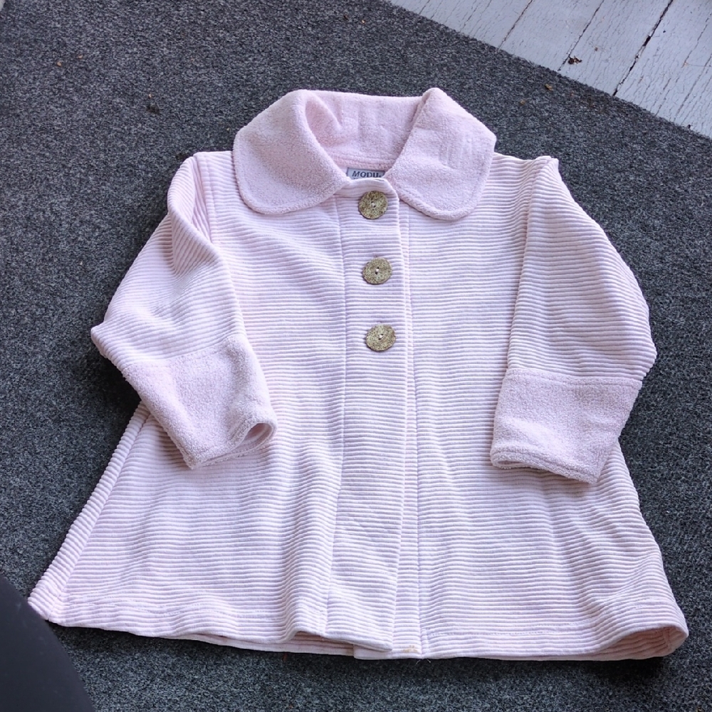 Modu Together Kids Pink Ribbed Jacket Size S - Picture 2 of 8